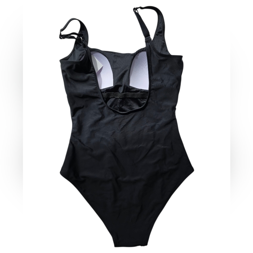 NWOT Black One-Piece Swimsuit - Picture 2 of 6